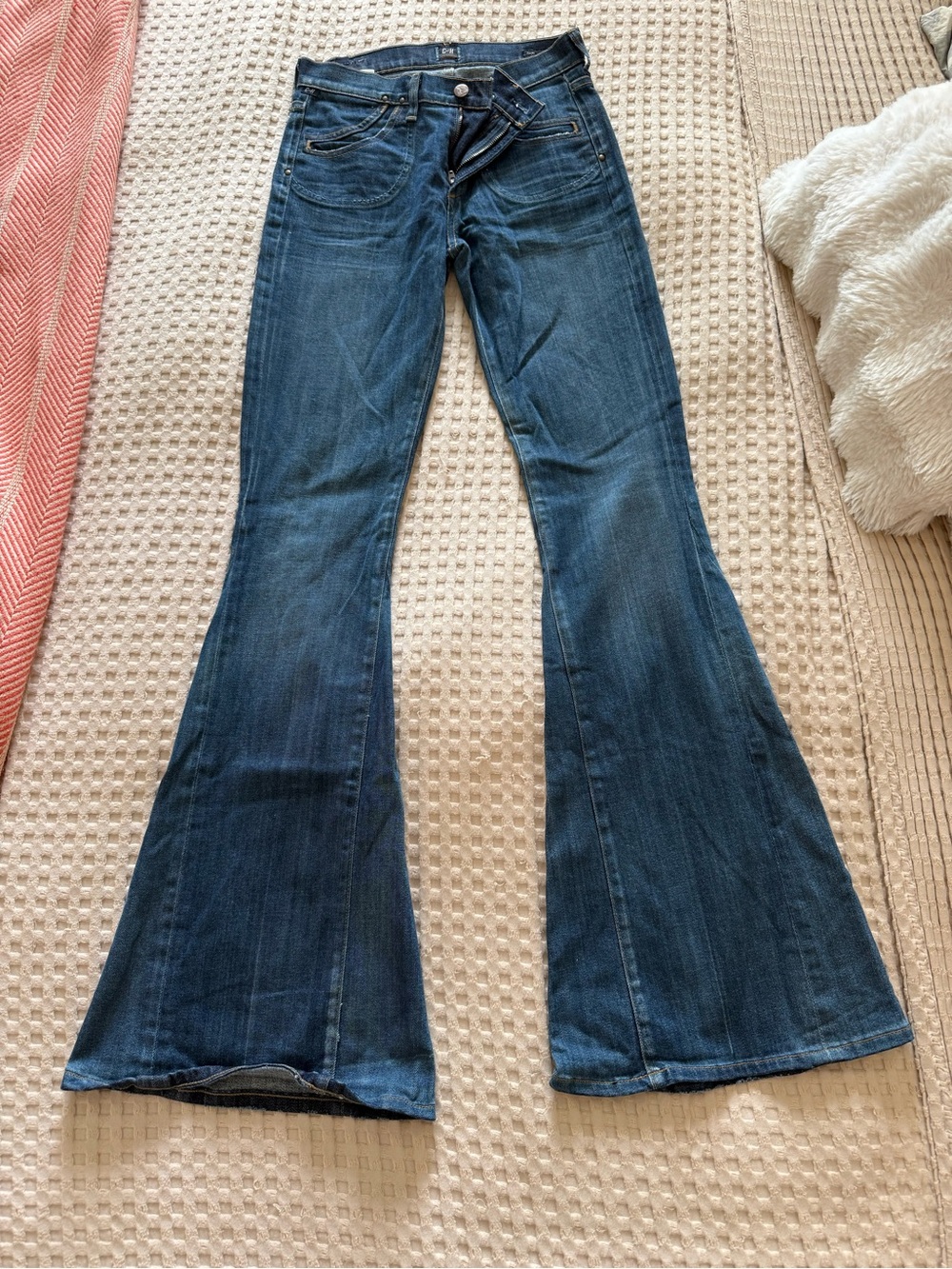 Citizens Of Humanity Dark Blue Flare Jeans